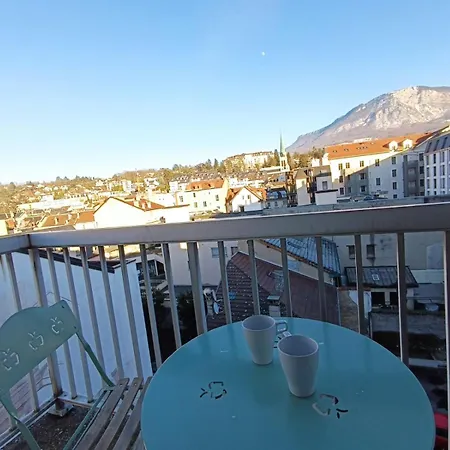Meuble Centre-ville Avec Parking & Balcon إيكس ليه با
